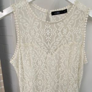 Medium white lace dress